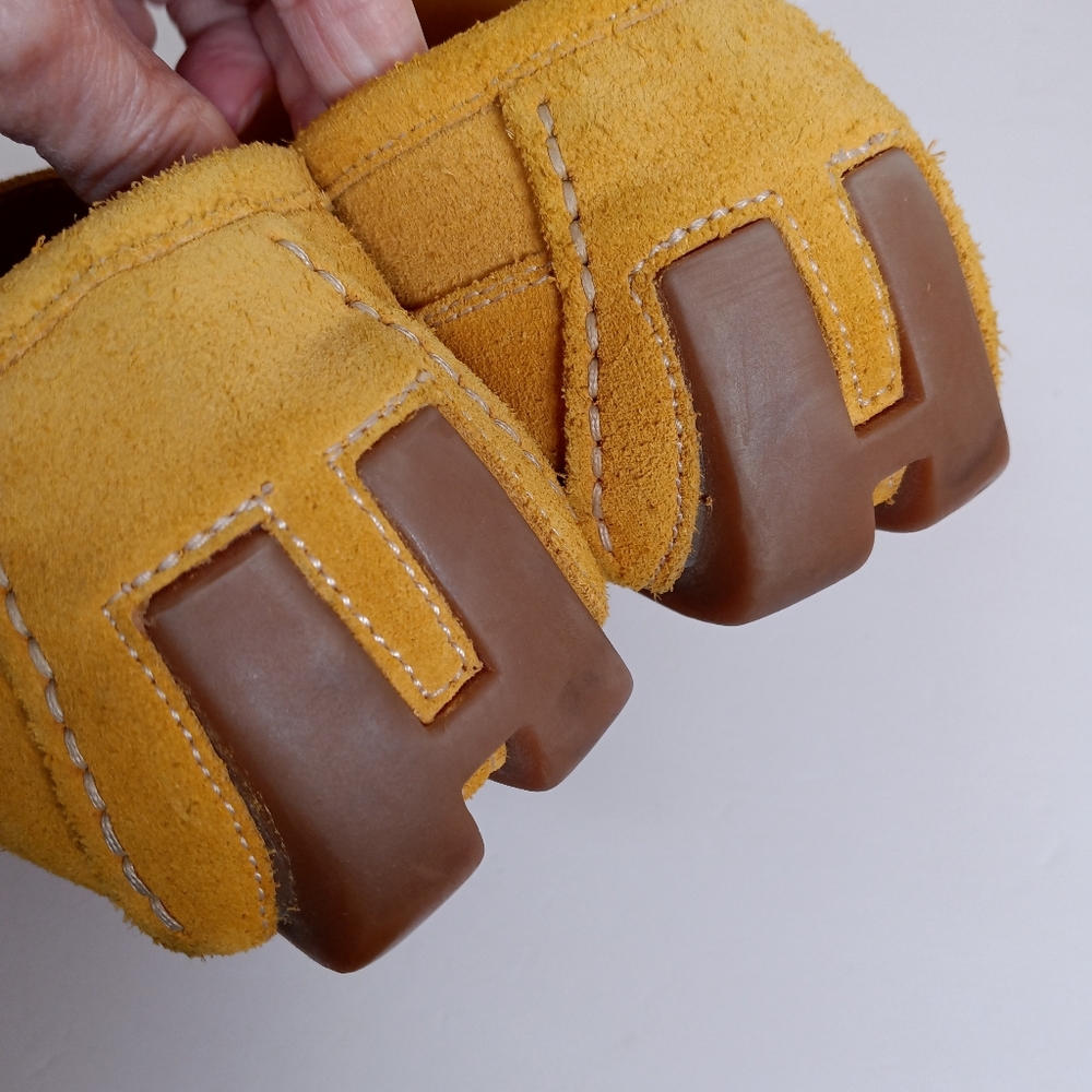 Harry's of London Yellow Suede Driving Moccasin/Penny Loafer - Picture 13 of 15